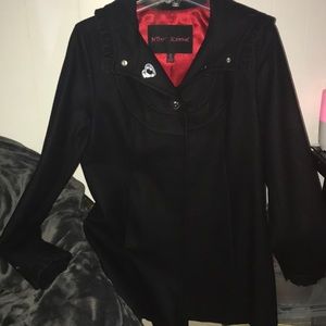 Betsey Johnson Black pea coat